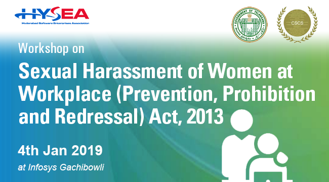 Workshop on Sexual Harassment of Women at Workplace (Prevention, Prohibition and Redressal) Act, 2013 - 4th Jan 2019 at Infosys Ltd, Gachibowli